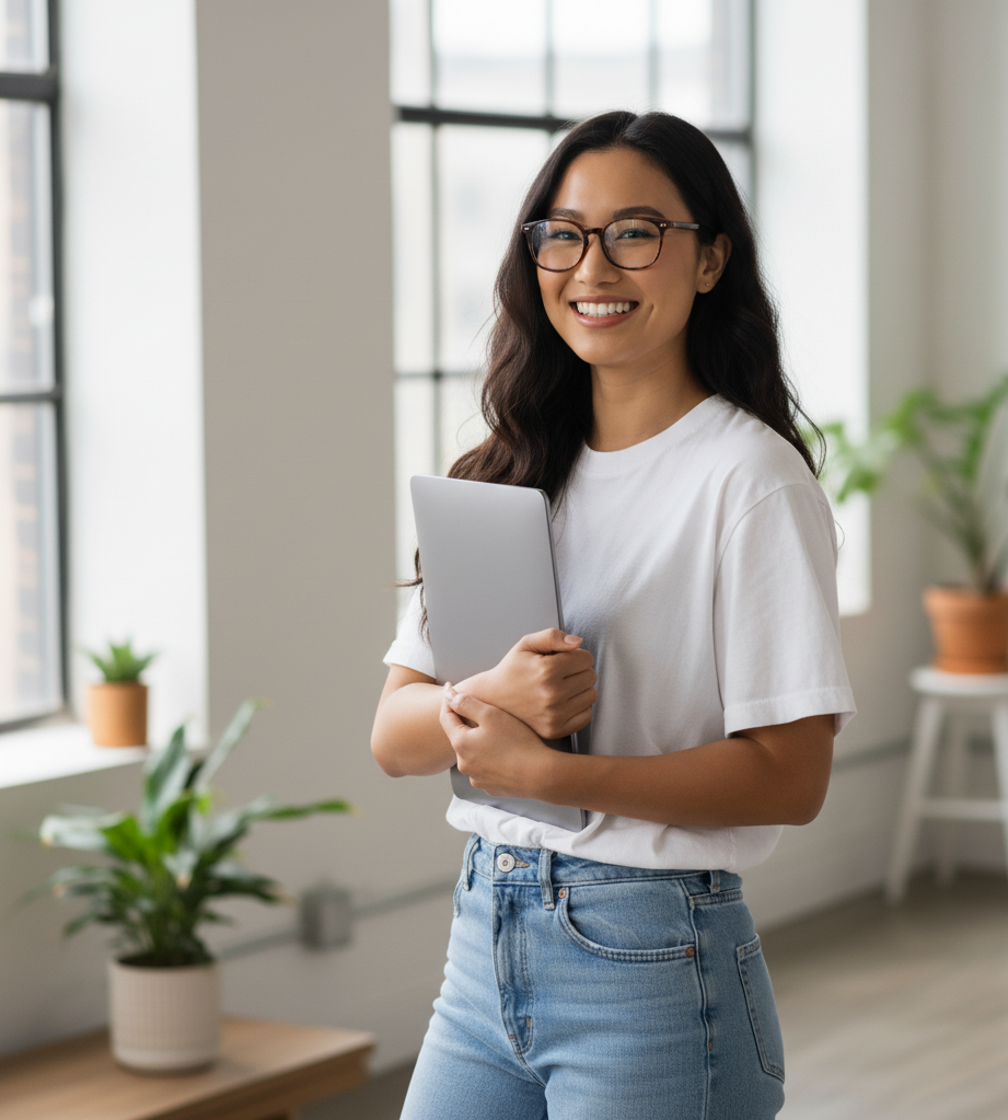 Woman with Laptop Woman with Laptop