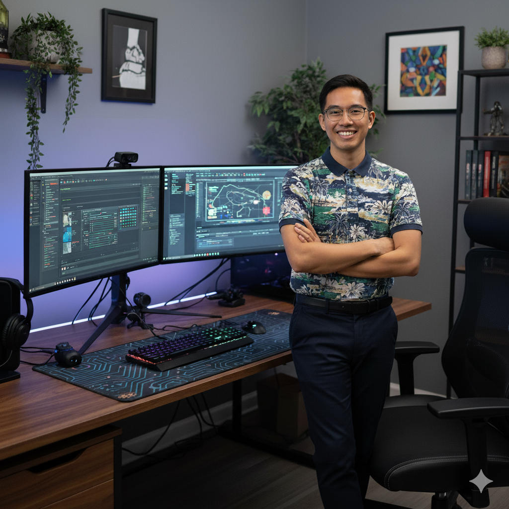 QC Male in Home Office QC Male in Home Office